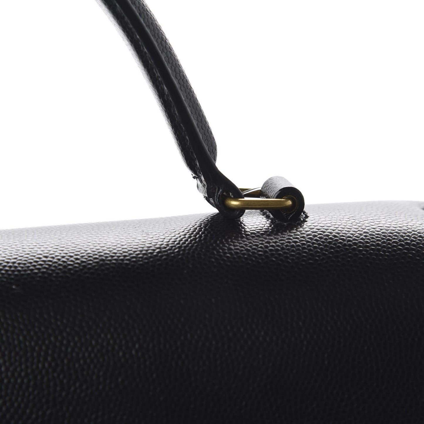 Grain de Poudre Medium Classic Monogram Cassandra Top Handle Black