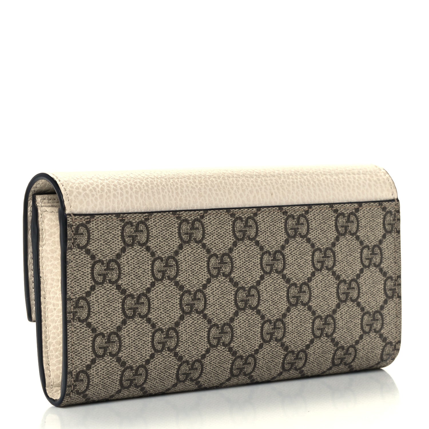 Gucci Dollar Calfskin GG Supreme Monogram GG Marmont Continental Wallet Mystic White Beige Ebony 3 of 10