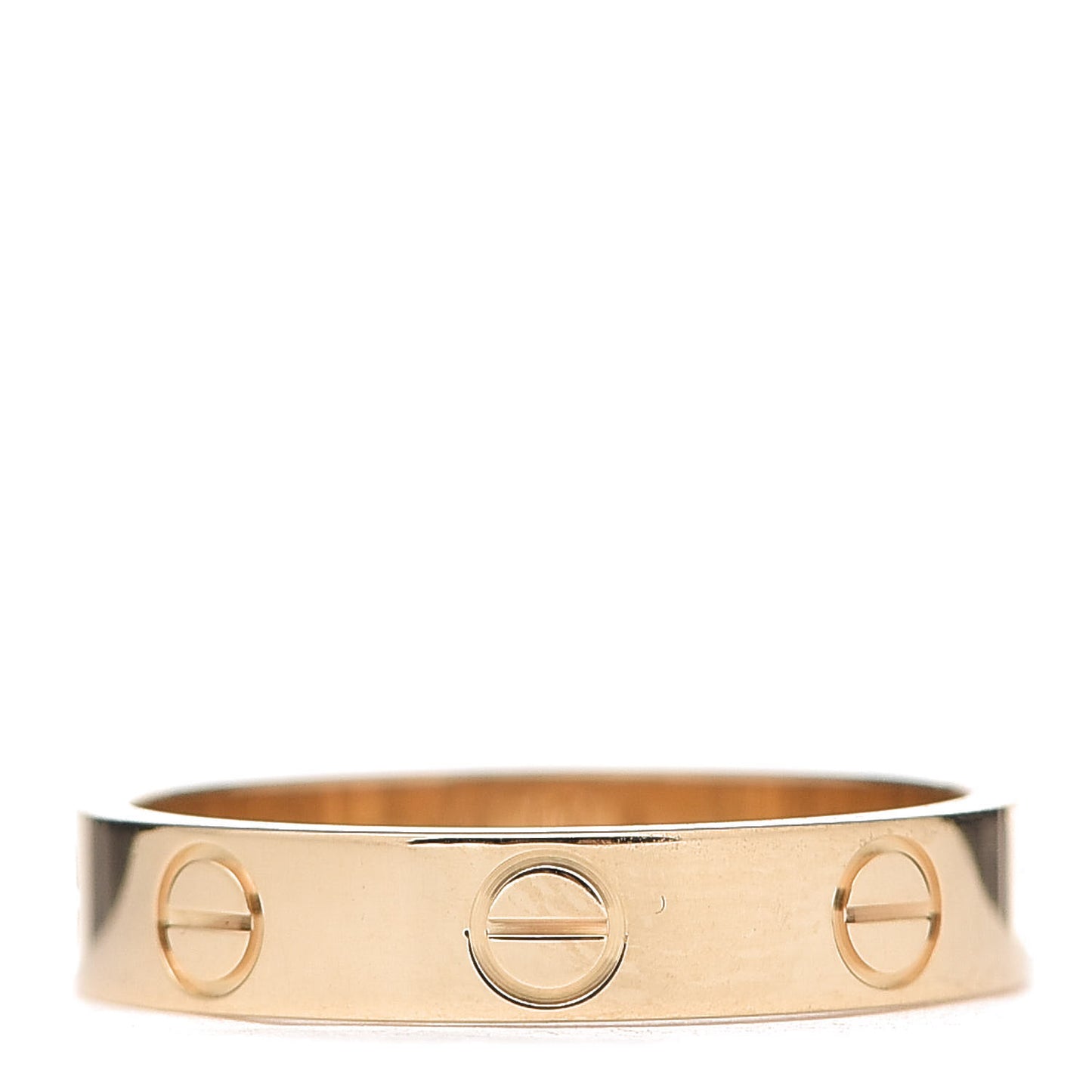 18K Yellow Gold 3.5mm LOVE Wedding Band Ring 50 5.25