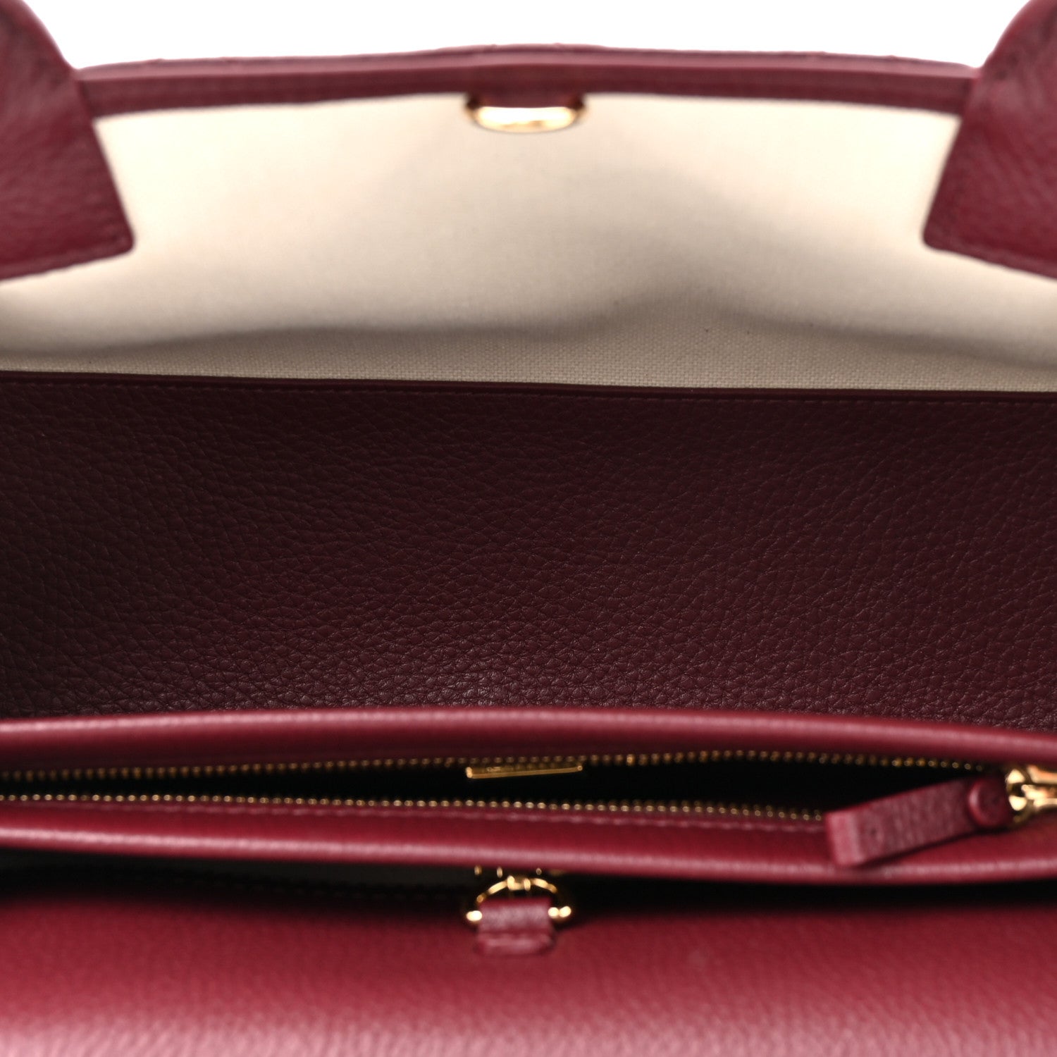 Chanel Grained Calfskin Stitched Urban Essentials Small Shopping Bag Burgundy 5 of 12