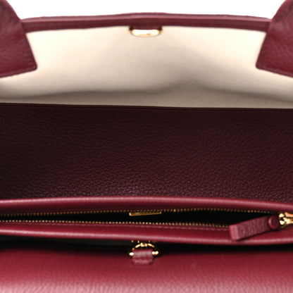 Chanel Grained Calfskin Stitched Urban Essentials Small Shopping Bag Burgundy 5 of 12