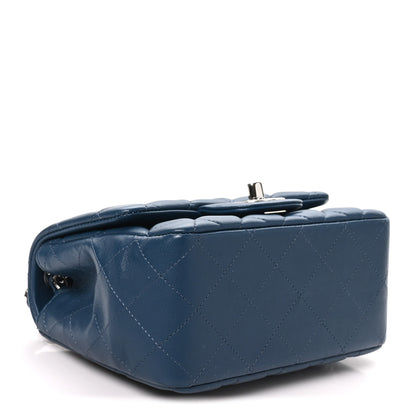 Chanel Lambskin Quilted Mini Square Flap Navy 4 of 10