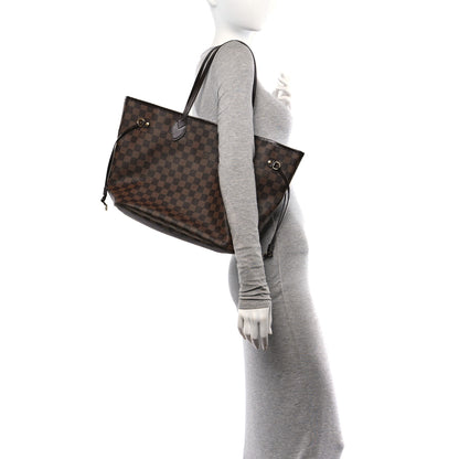 Louis Vuitton Damier Ebene Neo Neverfull MM Rose Ballerine 2 of 13