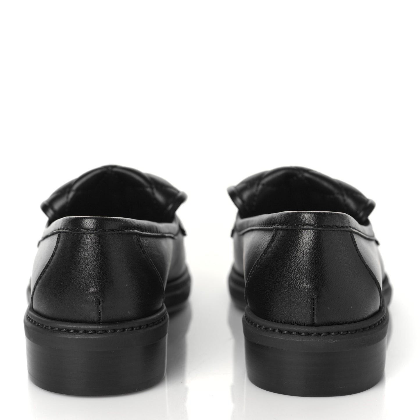 Lambskin Quilted CC Turnlock Loafers 36 Black