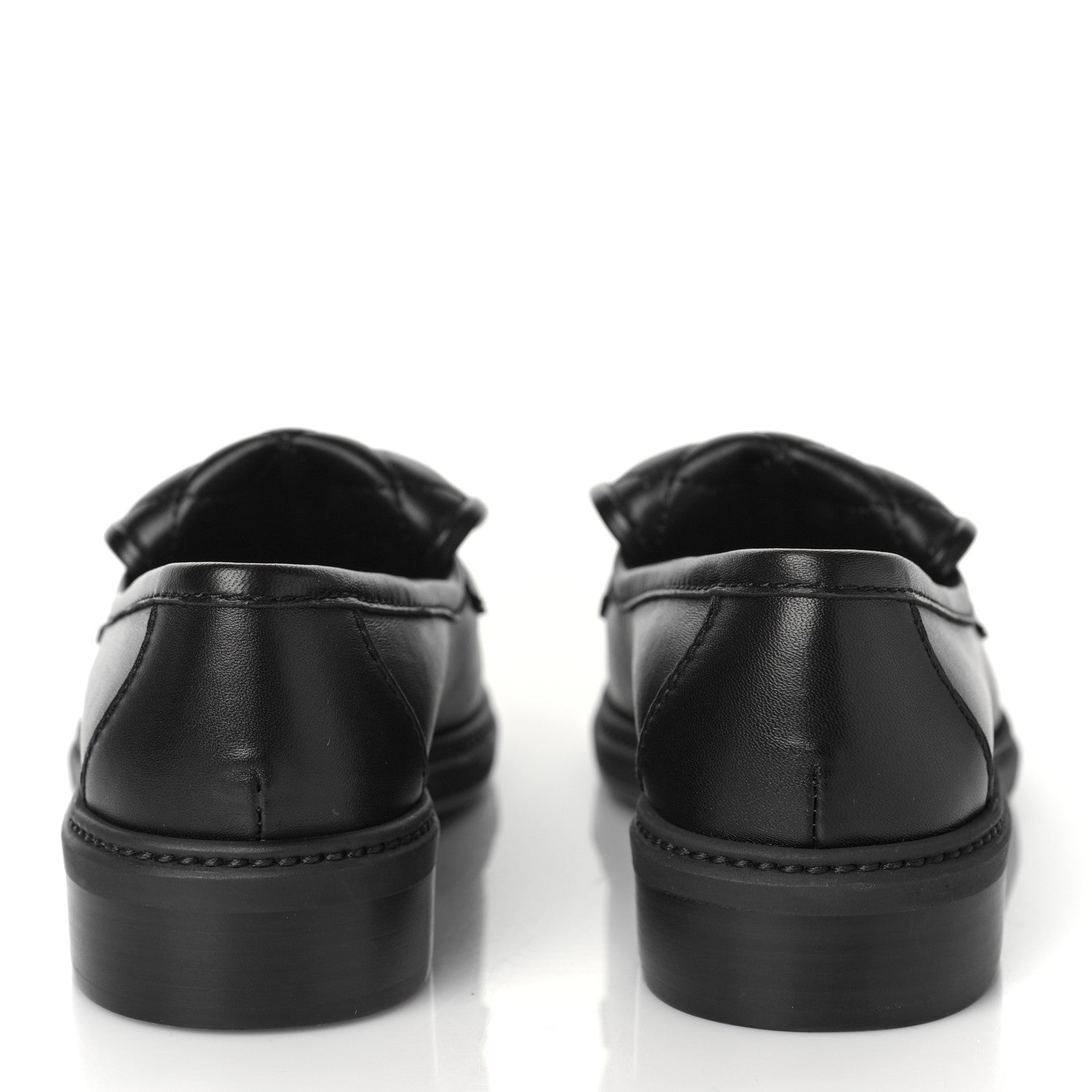 Chanel Lambskin Quilted CC Turnlock Loafers 36 Black 5 of 10