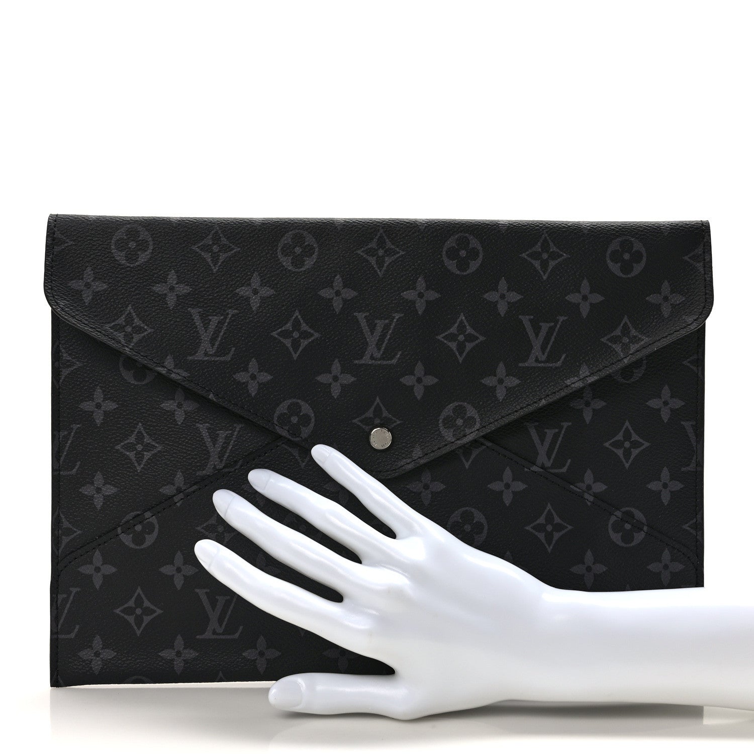 Louis Vuitton Monogram Eclipse Envelope Case 2 of 8