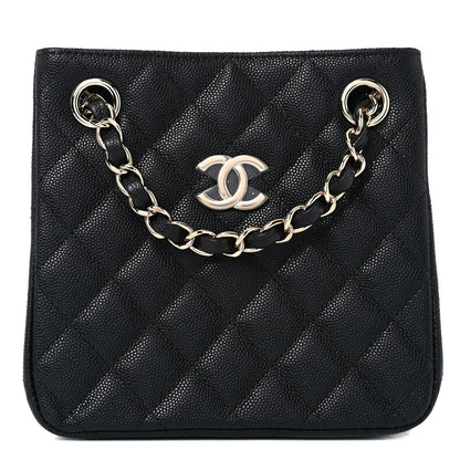 Chanel Caviar Quilted Mini Bucket Bag Black 1 of 10
