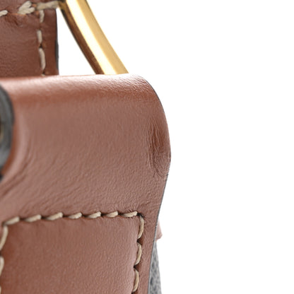 Celine Triomphe Canvas Calfskin Small Bucket Bag Tan 11 of 11