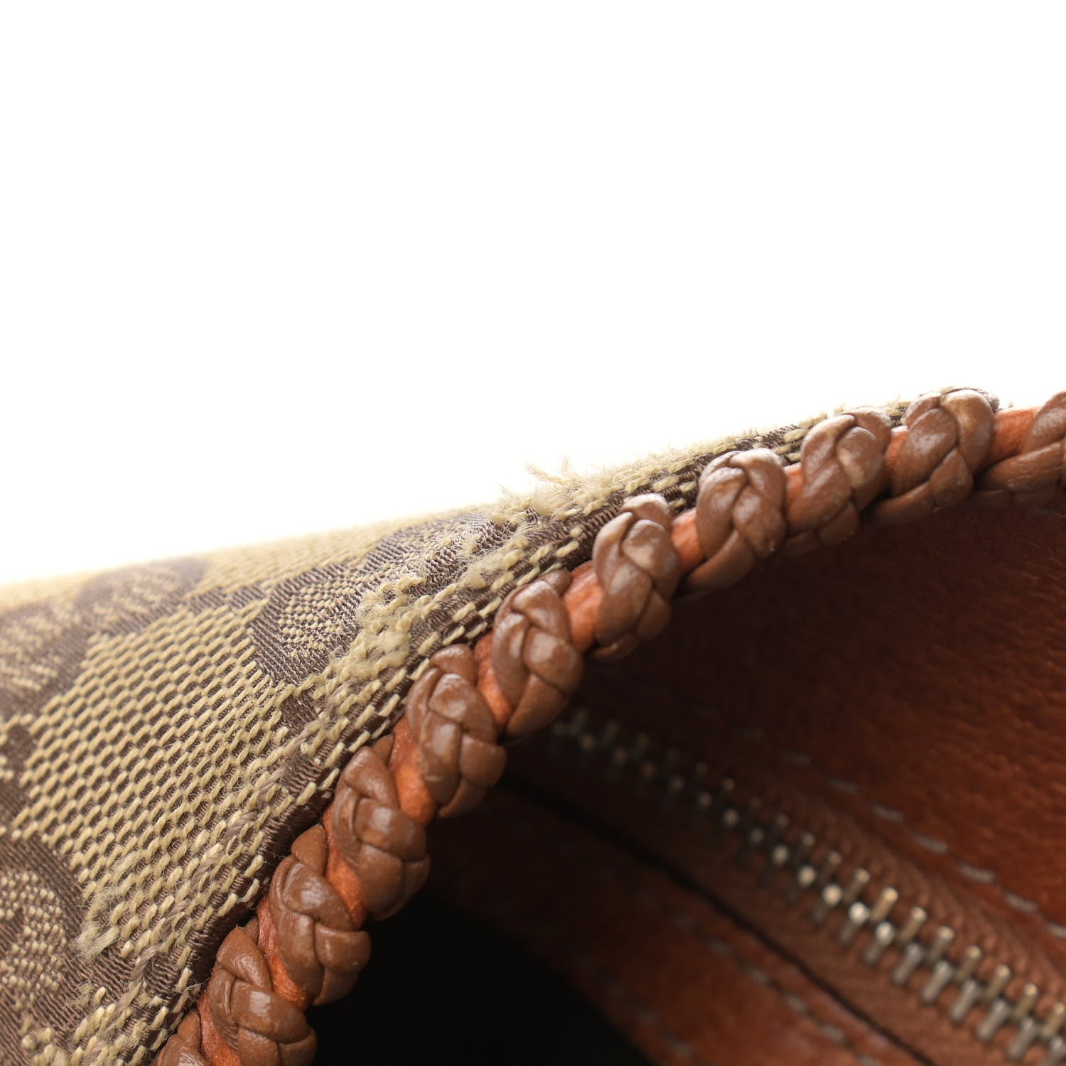 Gucci Monogram Large Horsebit Chain Hobo Brown 16 of 17