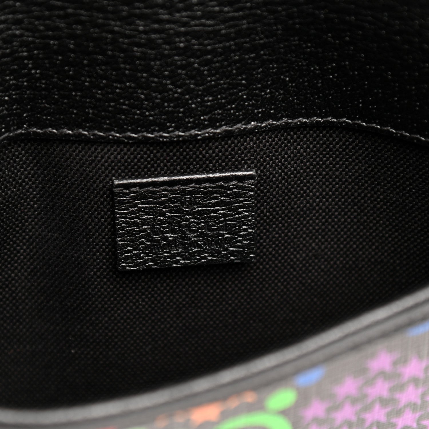 Gucci GG Supreme Monogram Psychedelic Slim Belt Bag Black 6 of 10