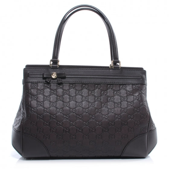Gucci Guccissima Medium Mayfair Tote Dark Brown 1 of 11