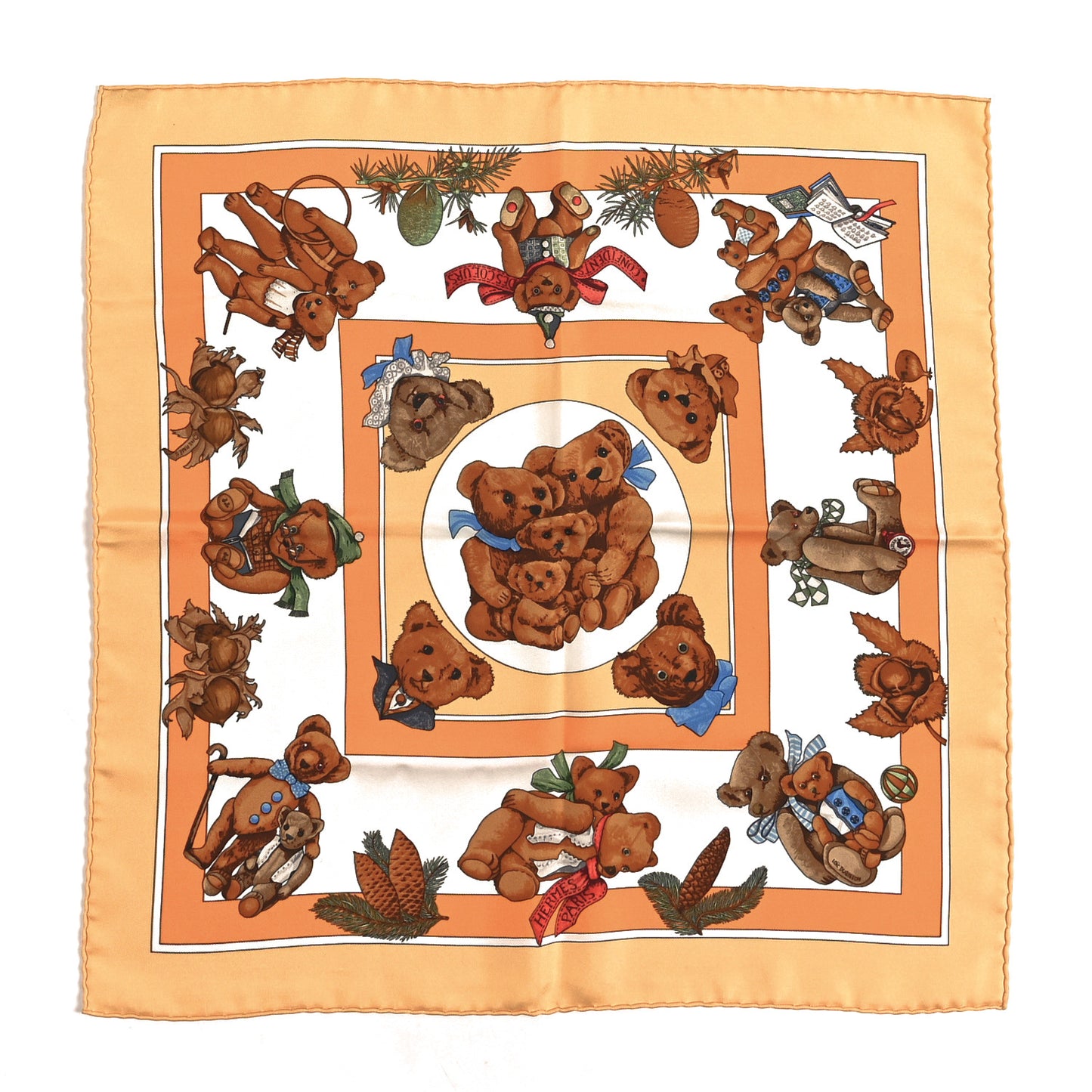 Silk Confident Des Coeurs Pocket Square Scarf