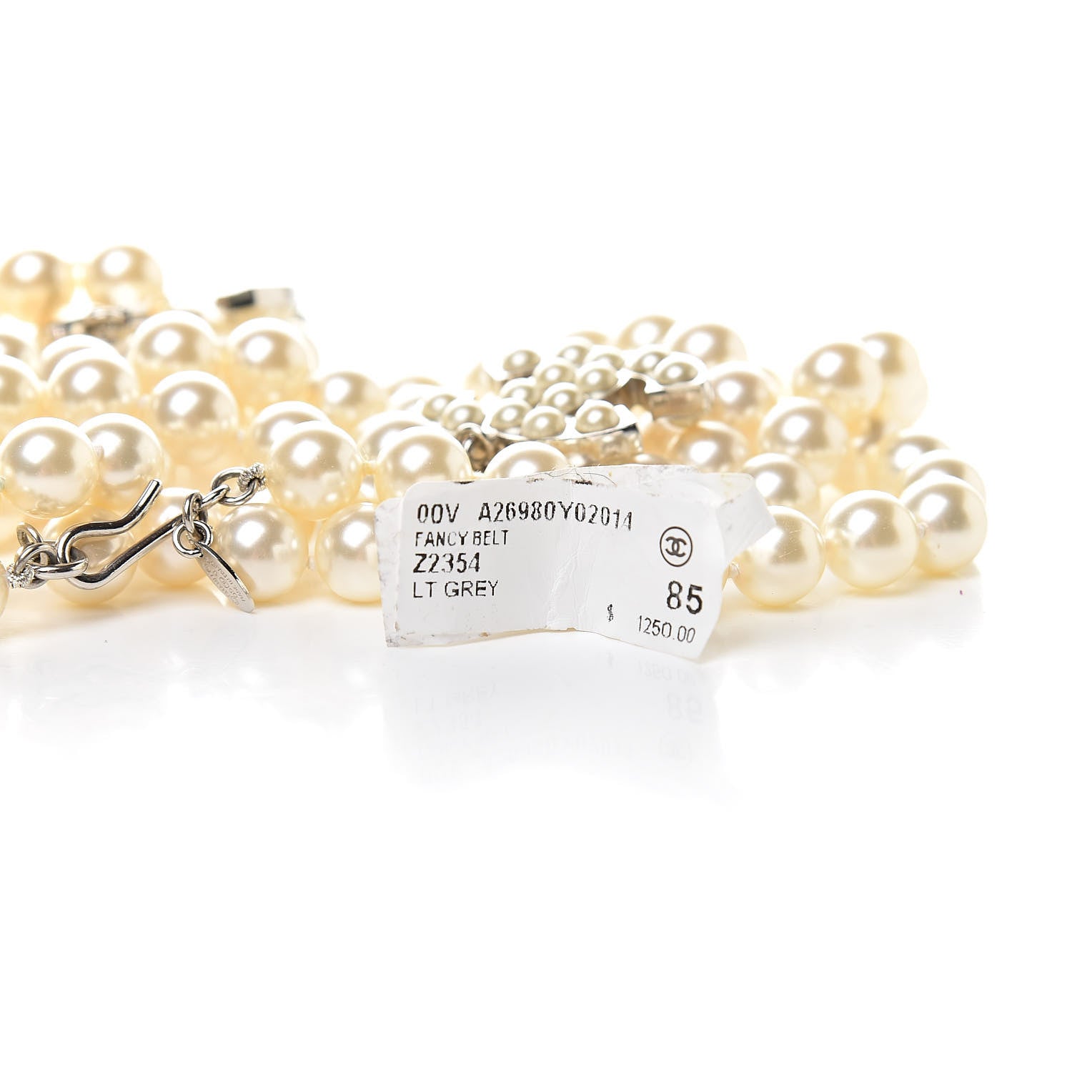 Chanel Pearl CC Double Strand Belt Gold 6 of 7