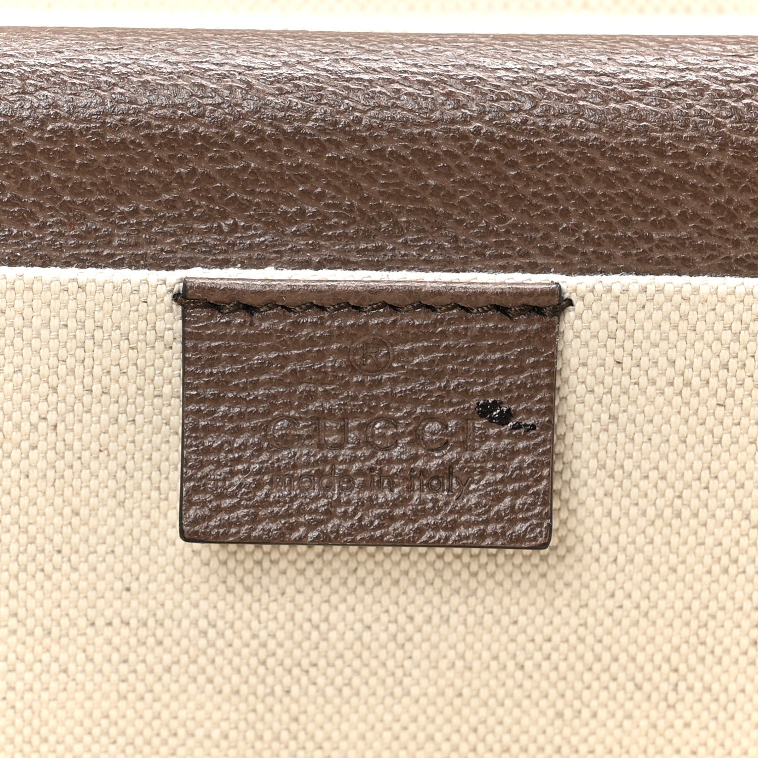 Gucci GG Supreme Monogram Textured Dollar Calfskin Web Savoy Hat Box Beige Ebony New Acero 6 of 10