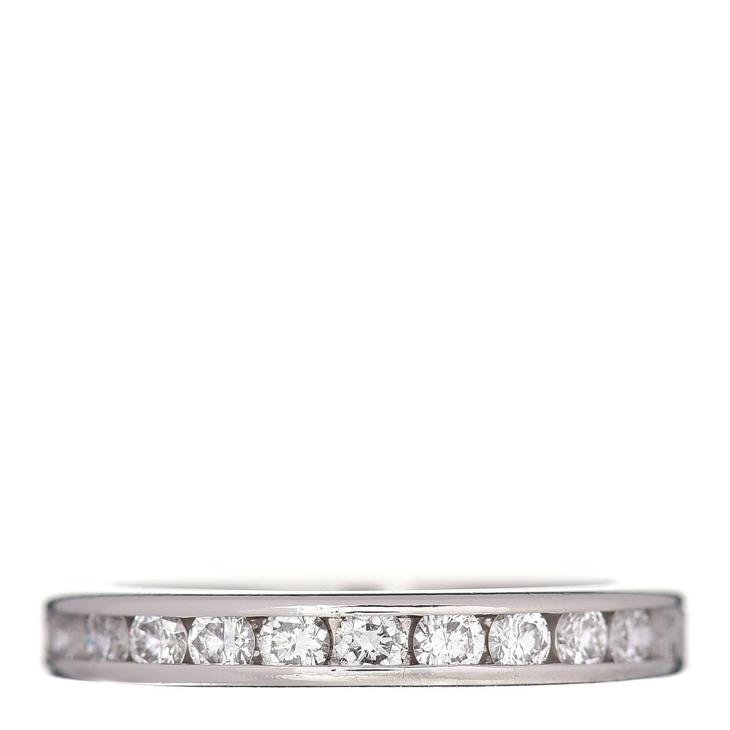Tiffany Platinum Diamond 3mm Wedding Band Ring 50 5.5 3 of 4