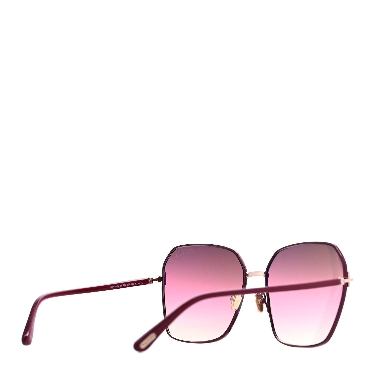 Tom Ford Claudia TF839 Sunglasses Red 3 of 6