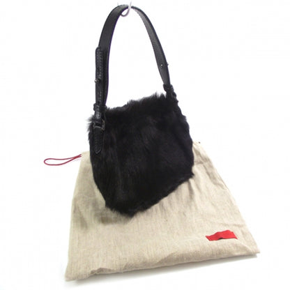 Valentino Garavani Fur Shoulder Bag Black 3 of 11