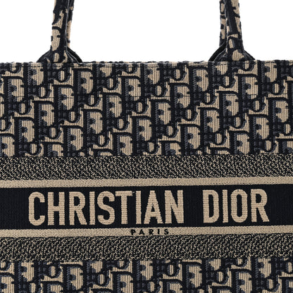 Christian Dior Oblique Medium Book Tote Blue Multicolor 8 of 14