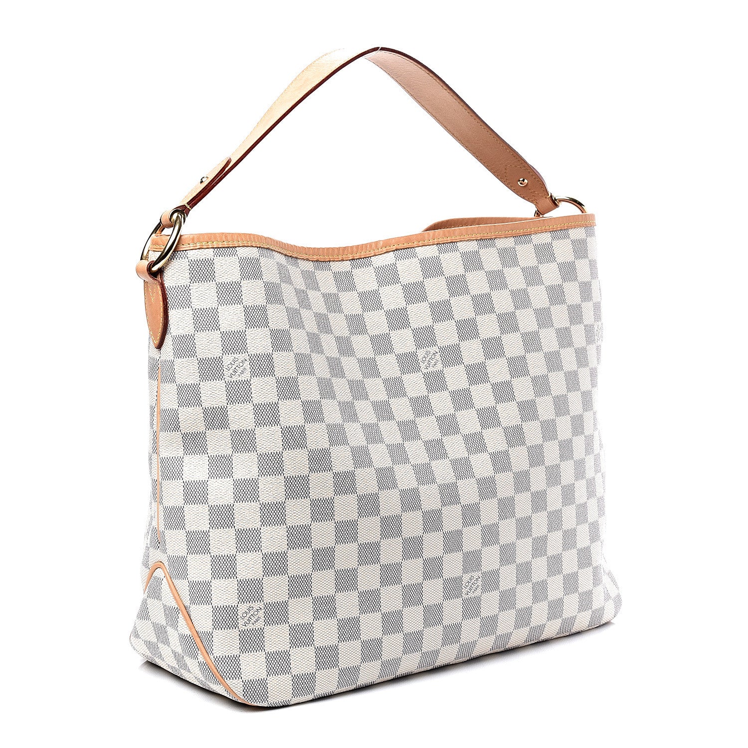 Louis Vuitton Damier Azur Delightful MM Rose Ballerine 2 of 10