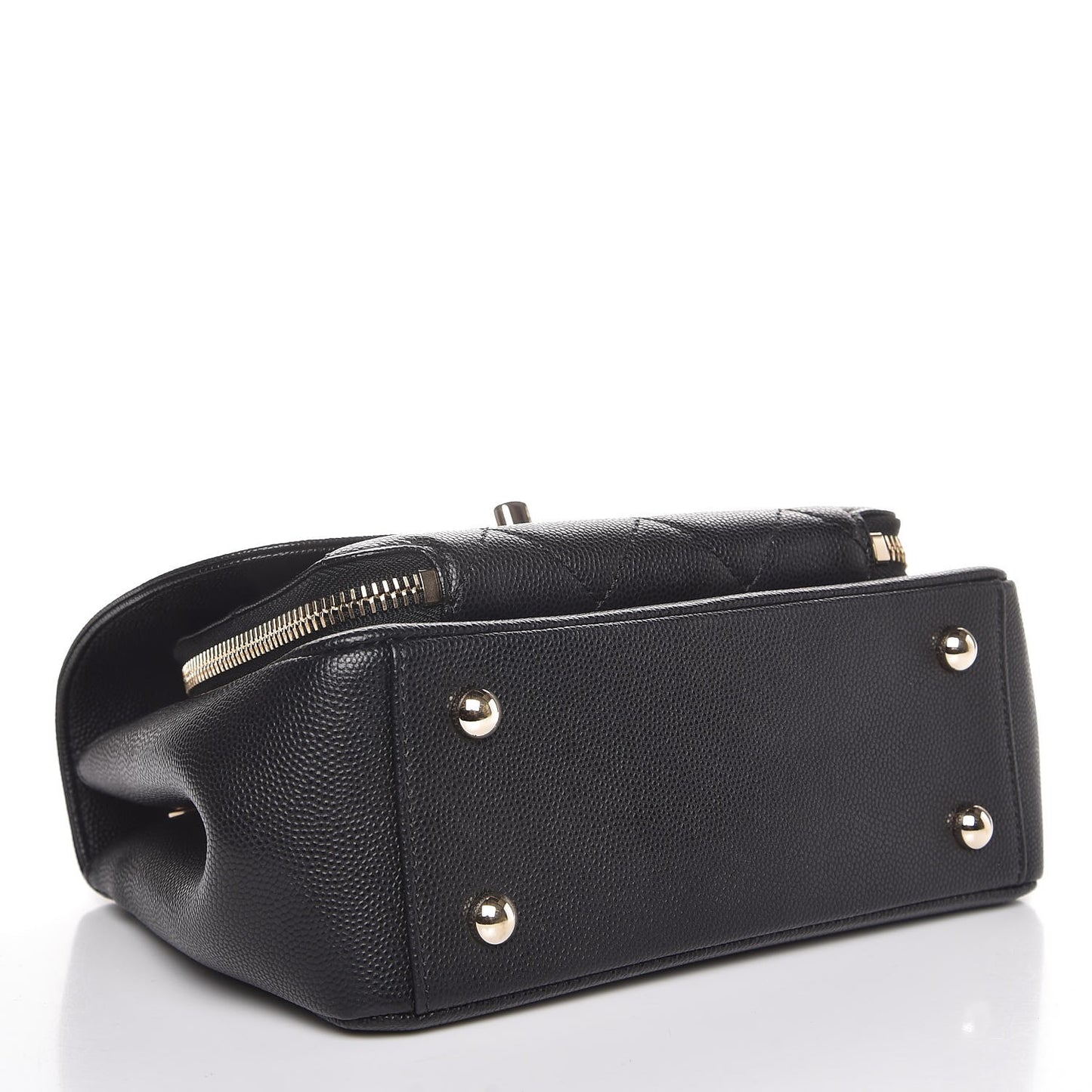 Caviar Quilted Small Business Affinity Flap Black