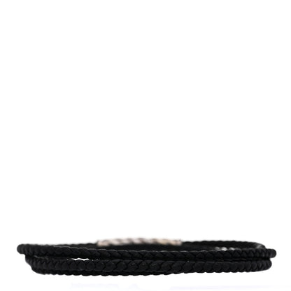 David Yurman Sterling Silver Chevron Triple-Wrap Bracelet Black 2 of 4