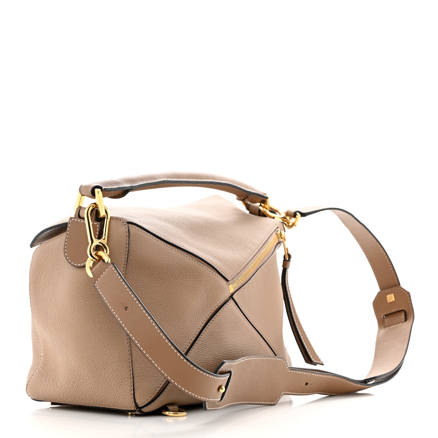 Loewe Calfskin Medium Puzzle Bag Sand Mink 3 of 10