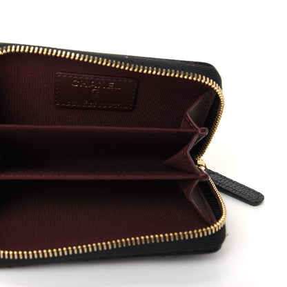 Chanel Caviar Quilted Zip Coin Purse Black 5 of 8