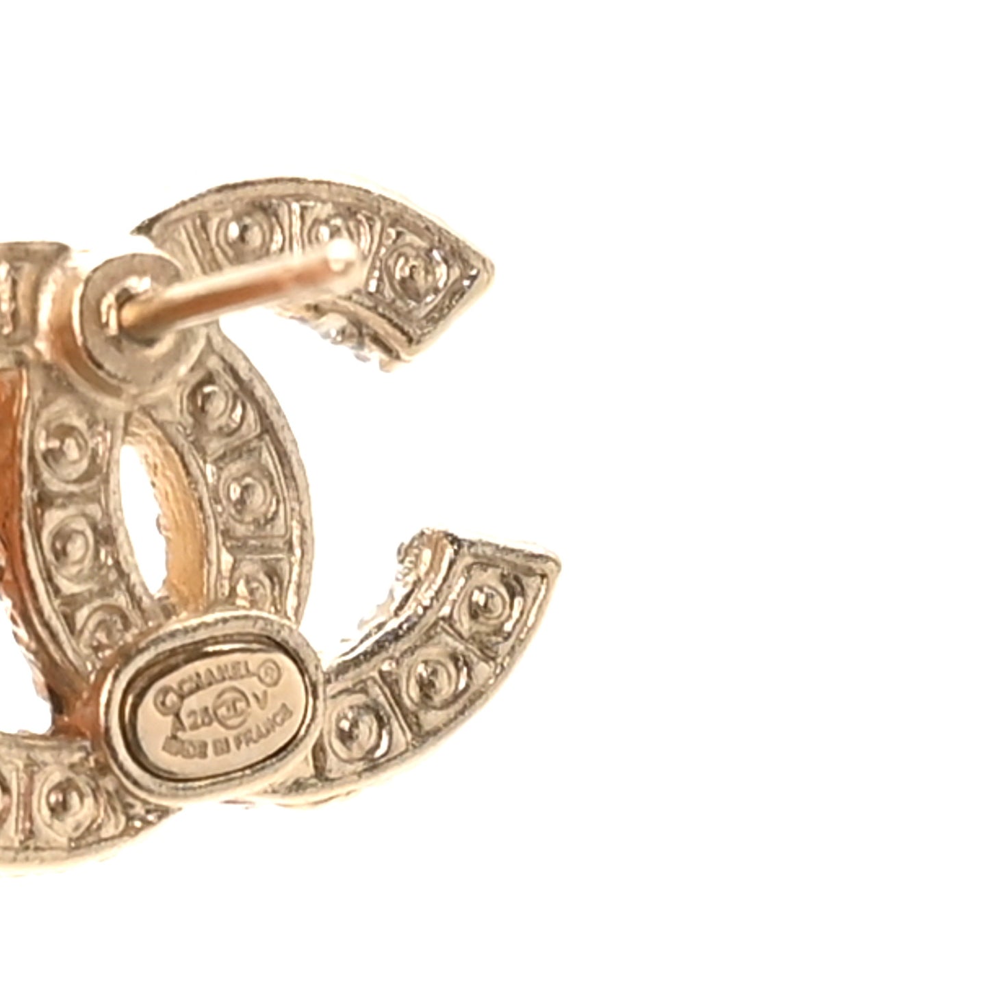 Pearl CC Earrings Gold