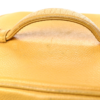 Chanel Caviar Vanity Cosmetic Case Yellow 26 of 29