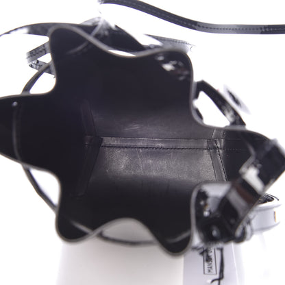 Mansur Gavriel Patent Calfskin Mini Mini Bucket Bag Black 5 of 6