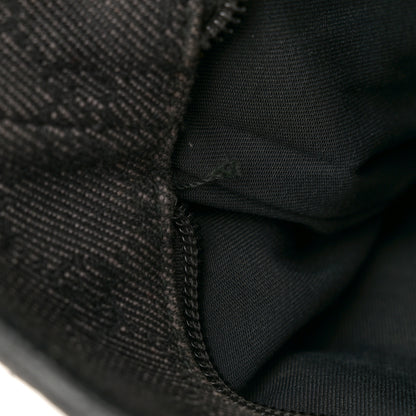 Gucci Nylon Calfskin Monogram Tall Tote Dark Brown 12 of 17