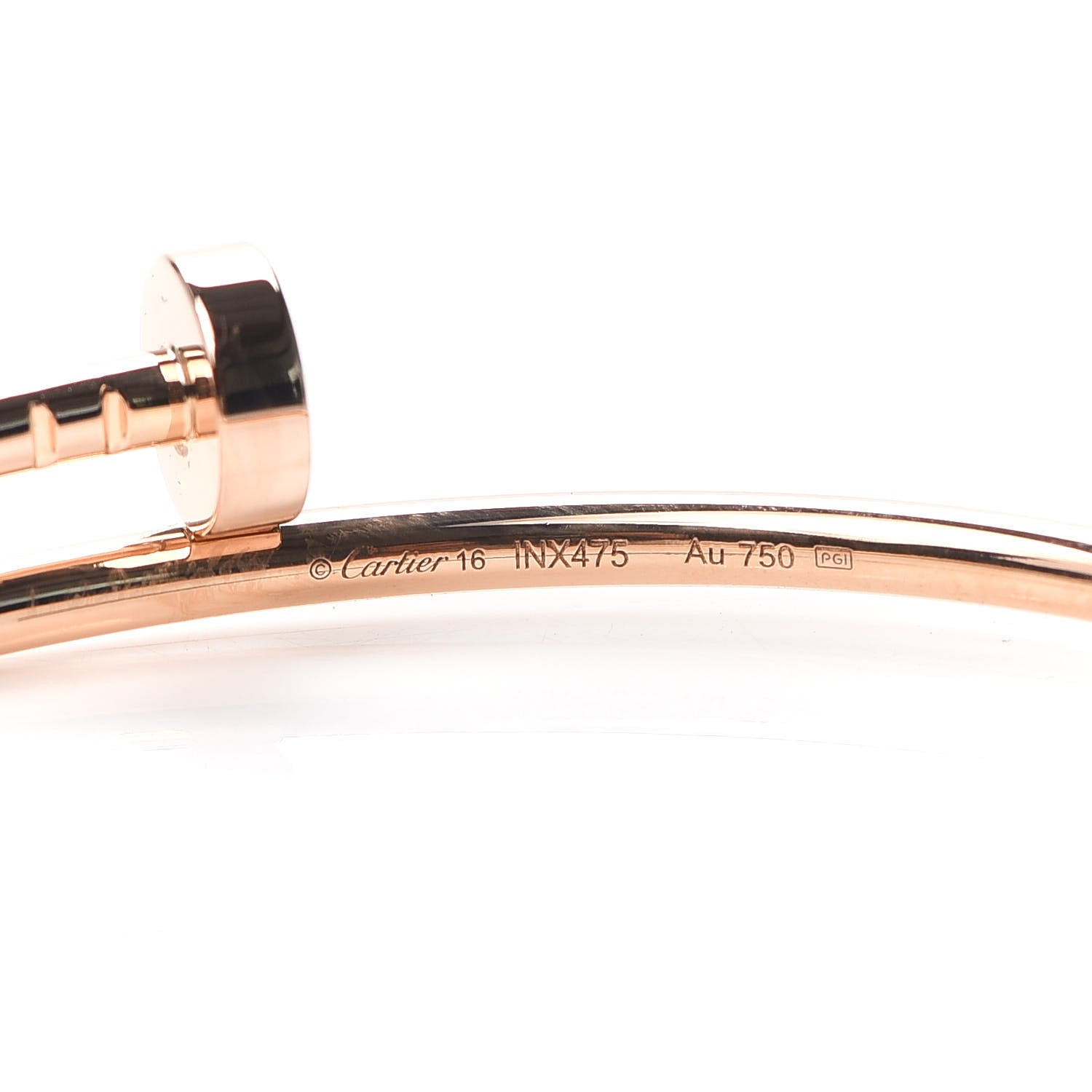 Cartier 18K Pink Gold Small Juste Un Clou Bracelet 16 4 of 4