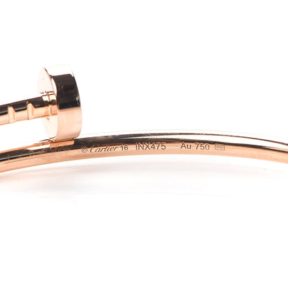 Cartier 18K Pink Gold Small Juste Un Clou Bracelet 16 4 of 4