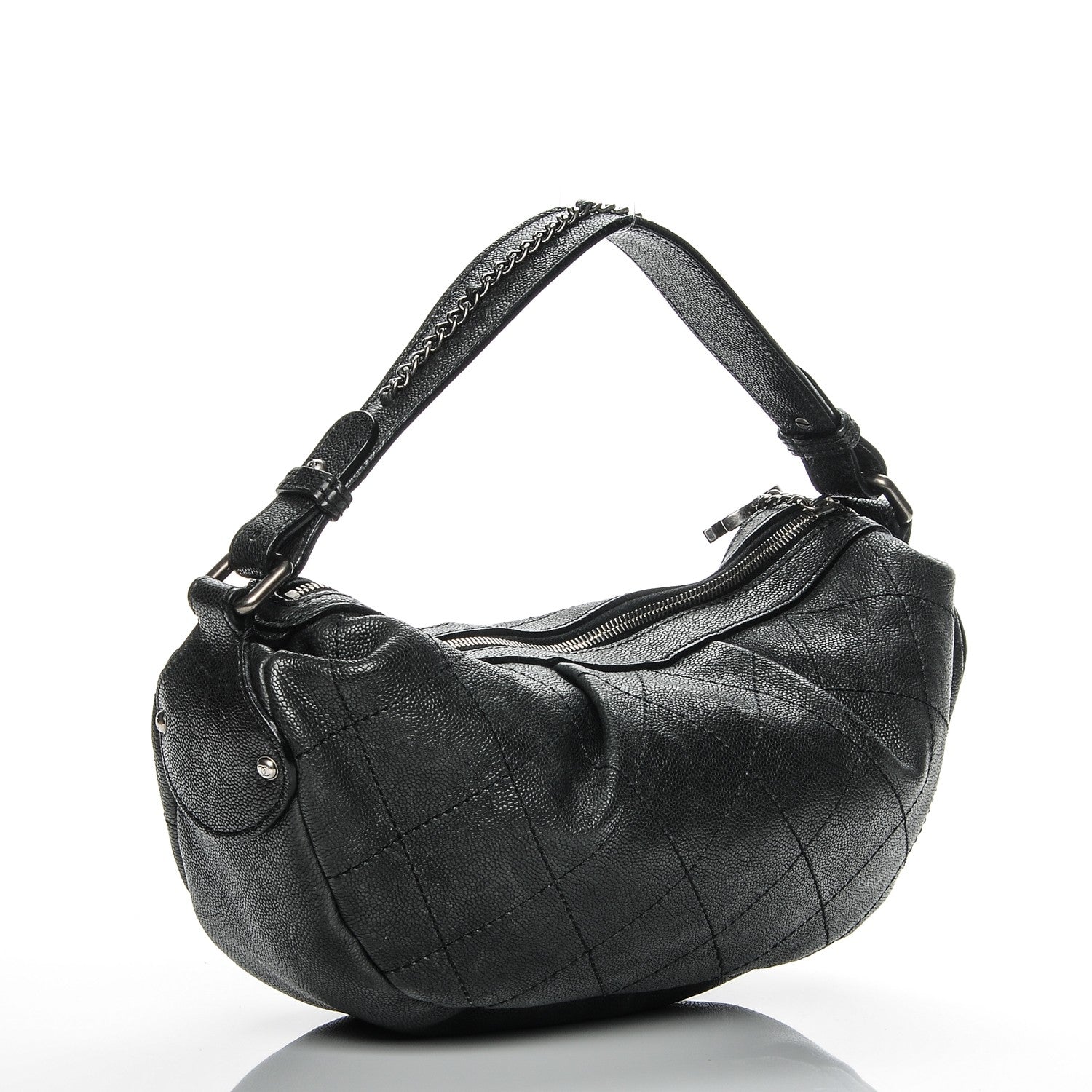 Chanel Caviar Small Outdoor Ligne Hobo Black 3 of 9