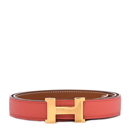 Hermes Swift Epsom 24mm Mini Constance H Belt 85 Capucine Gold 1 of 6