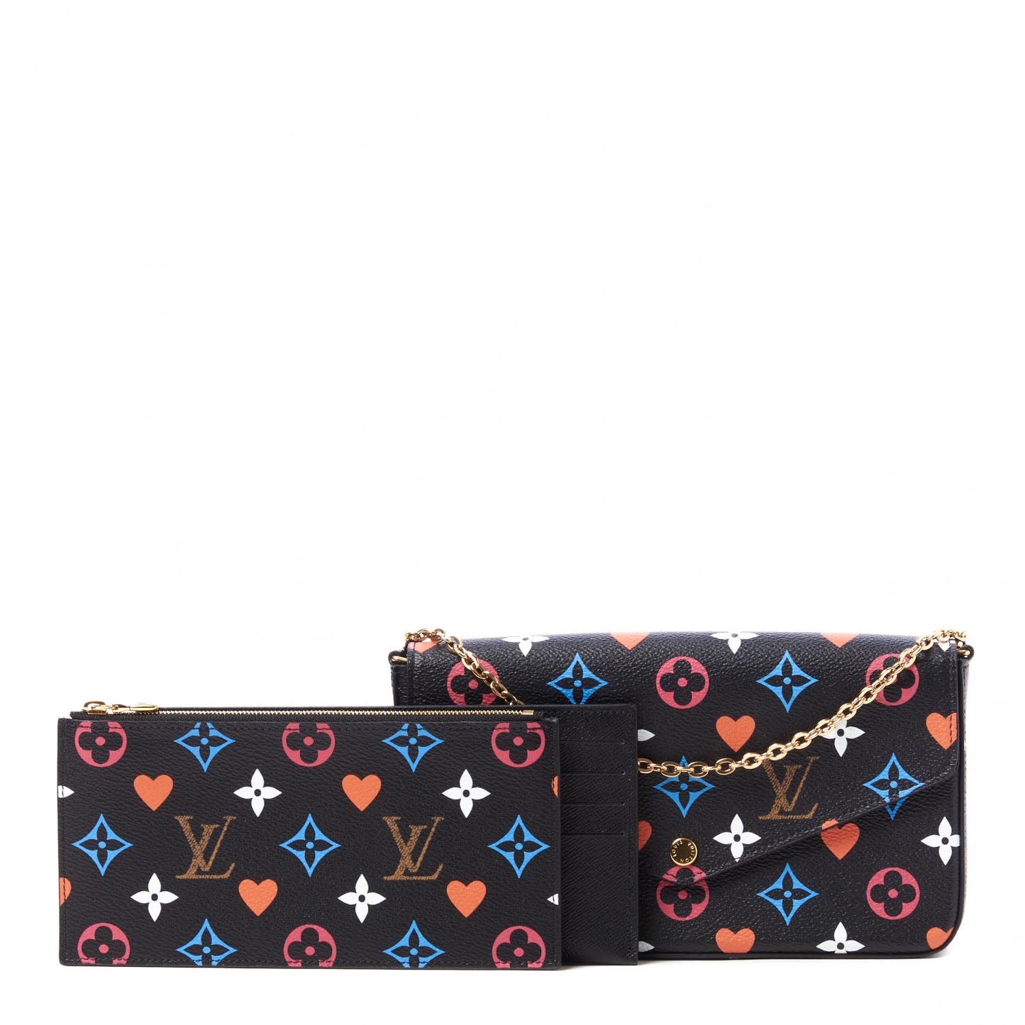 Game On Felicie Chain Wallet Black