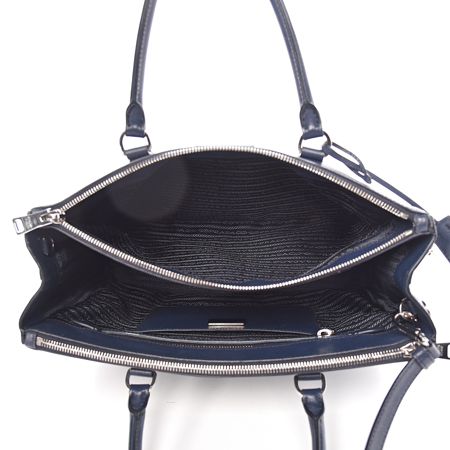 Saffiano Medium Galleria Double Zip Tote Baltico