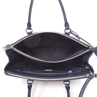 Prada Saffiano Medium Galleria Double Zip Tote Baltico 7 of 14