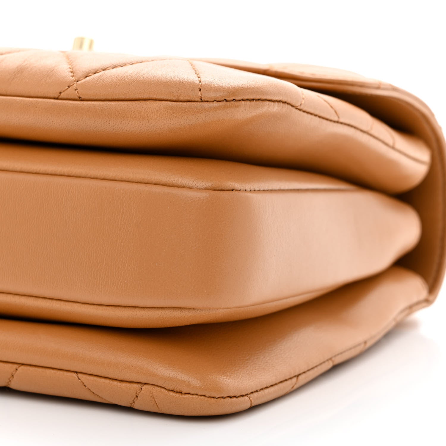 Chanel Lambskin Quilted Small Trendy CC Flap Dual Handle Bag Camel 10 of 11