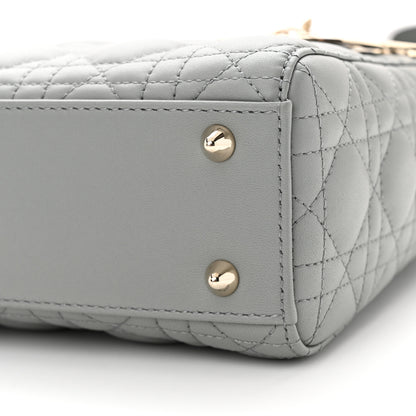 Christian Dior Lambskin Cannage Small My ABCDior Lady Dior Grey 9 of 11