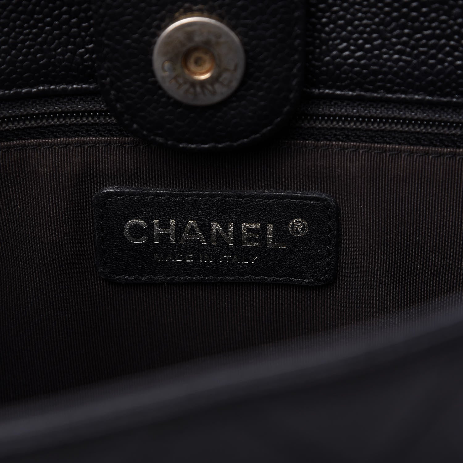 Chanel Caviar Quilted Petit Shopping Tote PST Black 8 of 9
