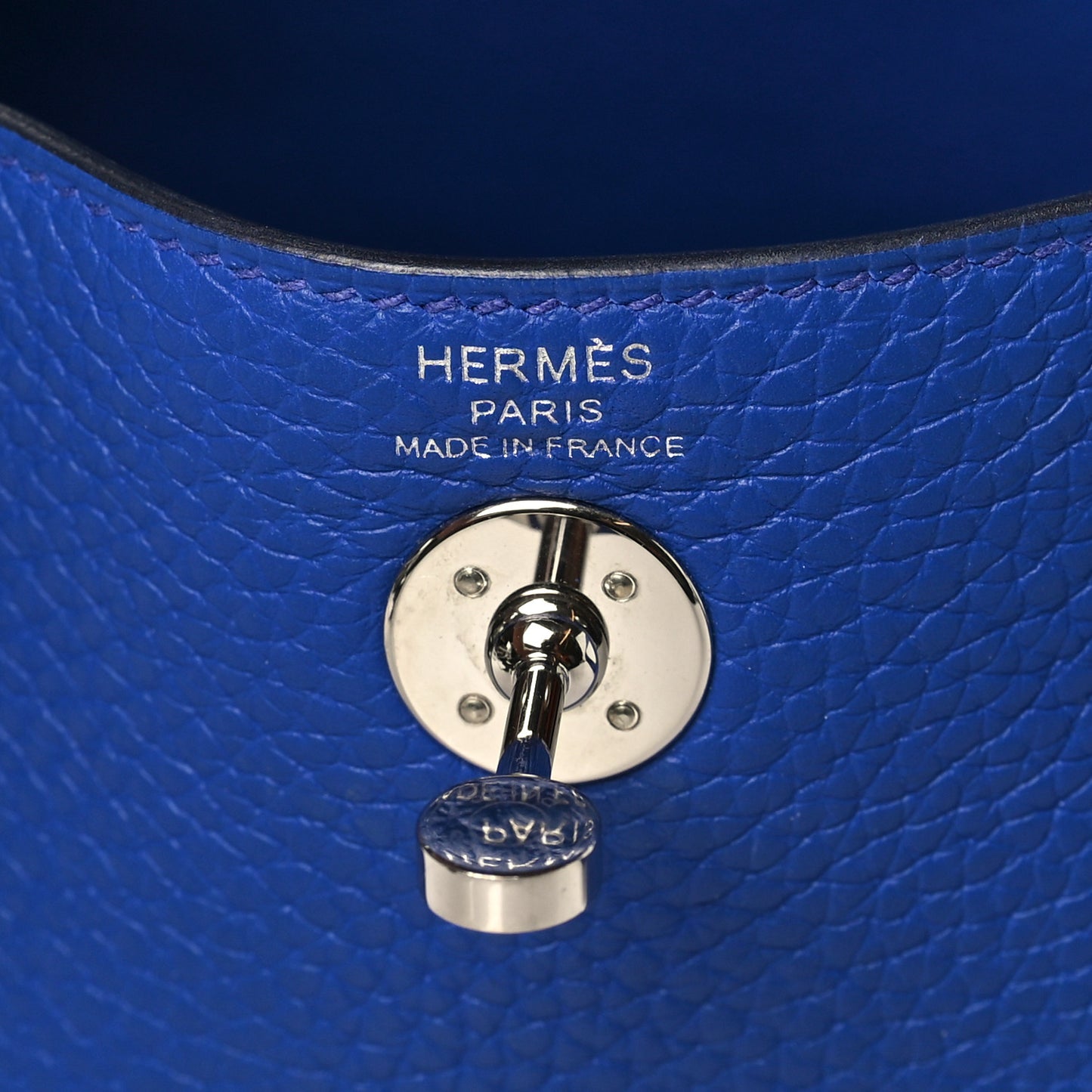 Taurillon Clemence Mini Lindy 20 Bleu Electrique