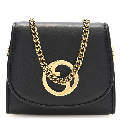 Gucci Roxy Calfskin Medium Blondie Chain Wallet Black 7 of 9