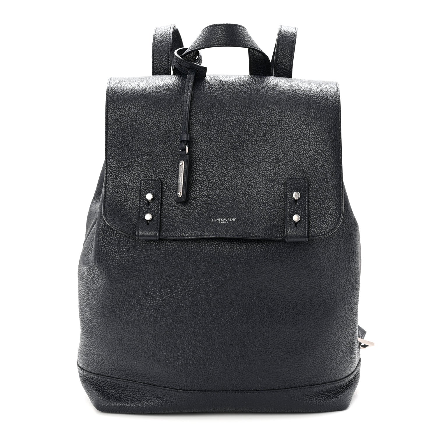 Saint Laurent Grained Calfskin Sac De Jour Backpack Navy 1 of 10