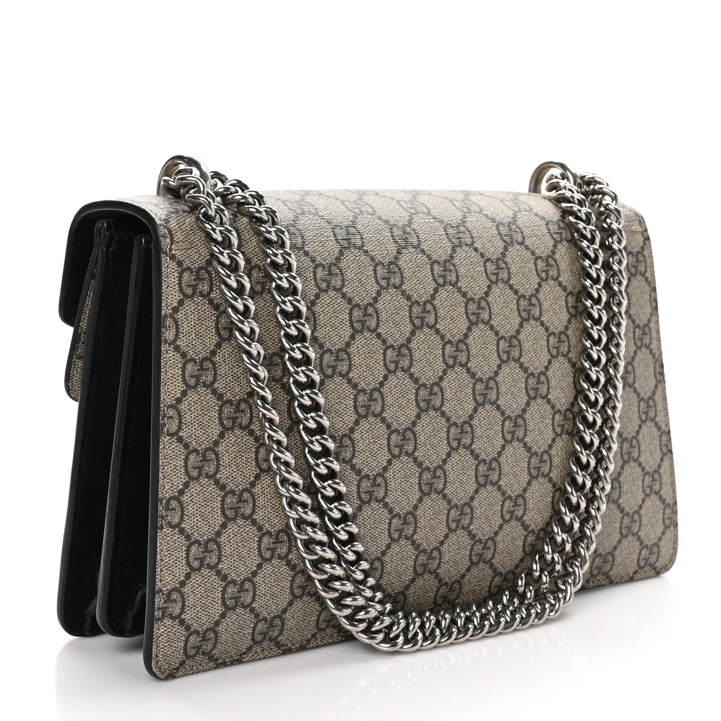 GG Supreme Monogram Small Dionysus Shoulder Bag Black
