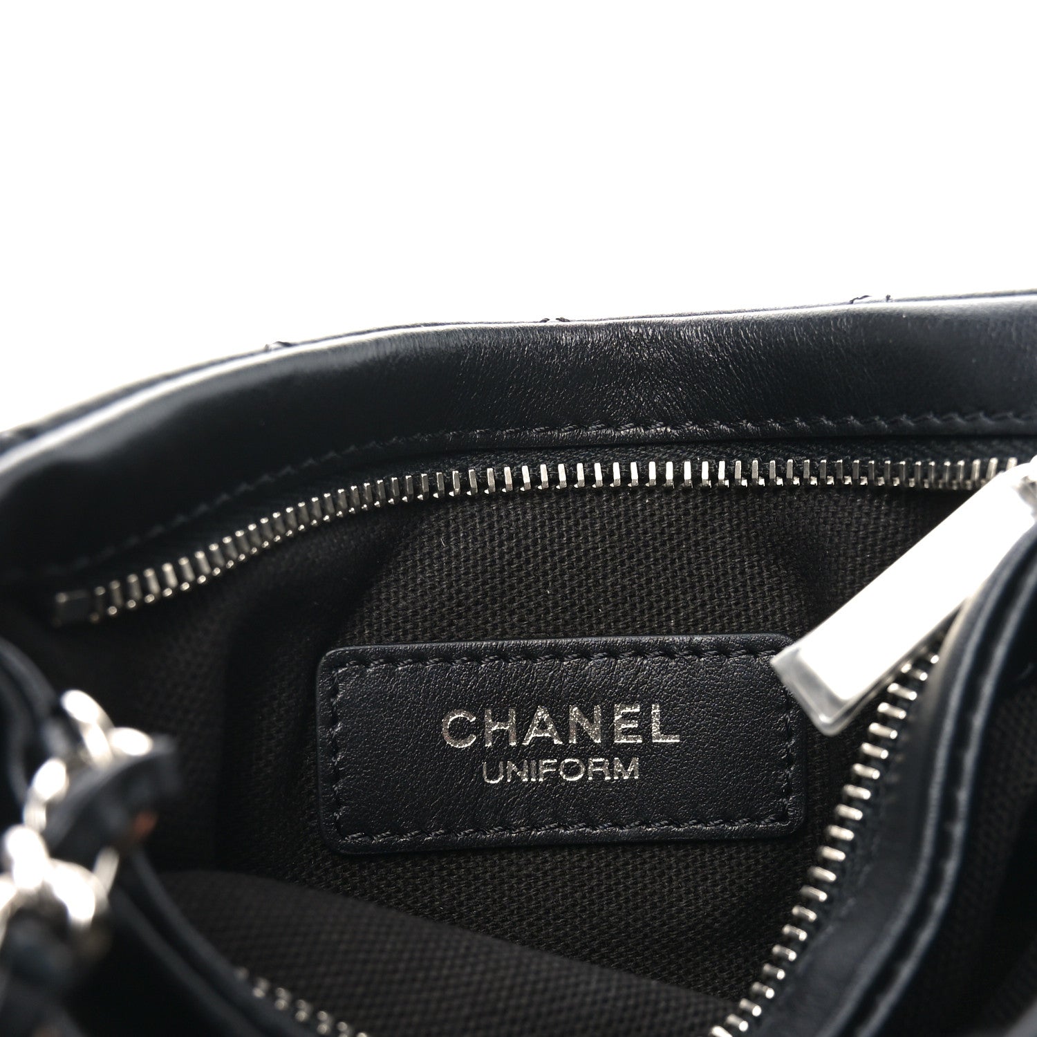 Chanel Calfskin Quilted Crossbody Bag Black 5 of 8