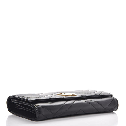 Gucci Calfskin Matelasse GG Marmont Continental Wallet Black 4 of 8