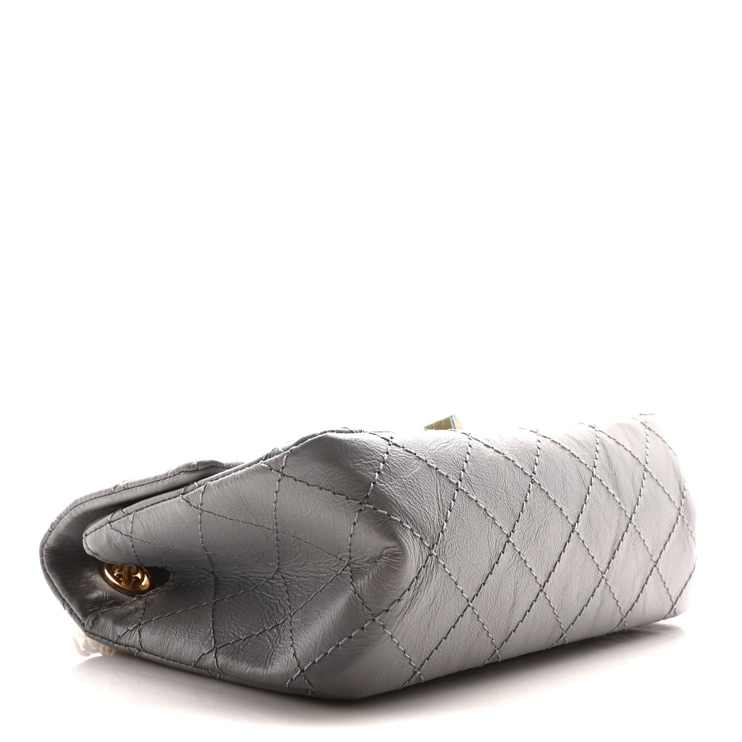Chanel Aged Calfskin Quilted 2.55 Reissue Mini Flap Grey 4 of 11