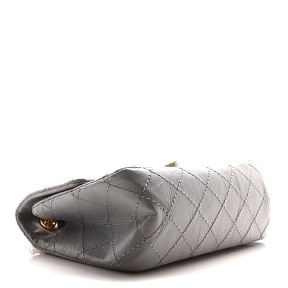 Chanel Aged Calfskin Quilted 2.55 Reissue Mini Flap Grey 4 of 11