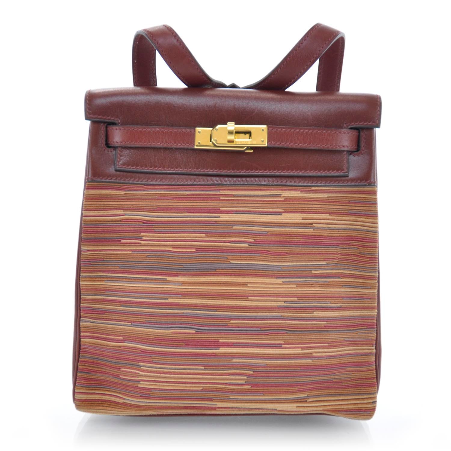Hermes Vibrato Box Leather Kelly Ado 20 Backpack 1 of 9